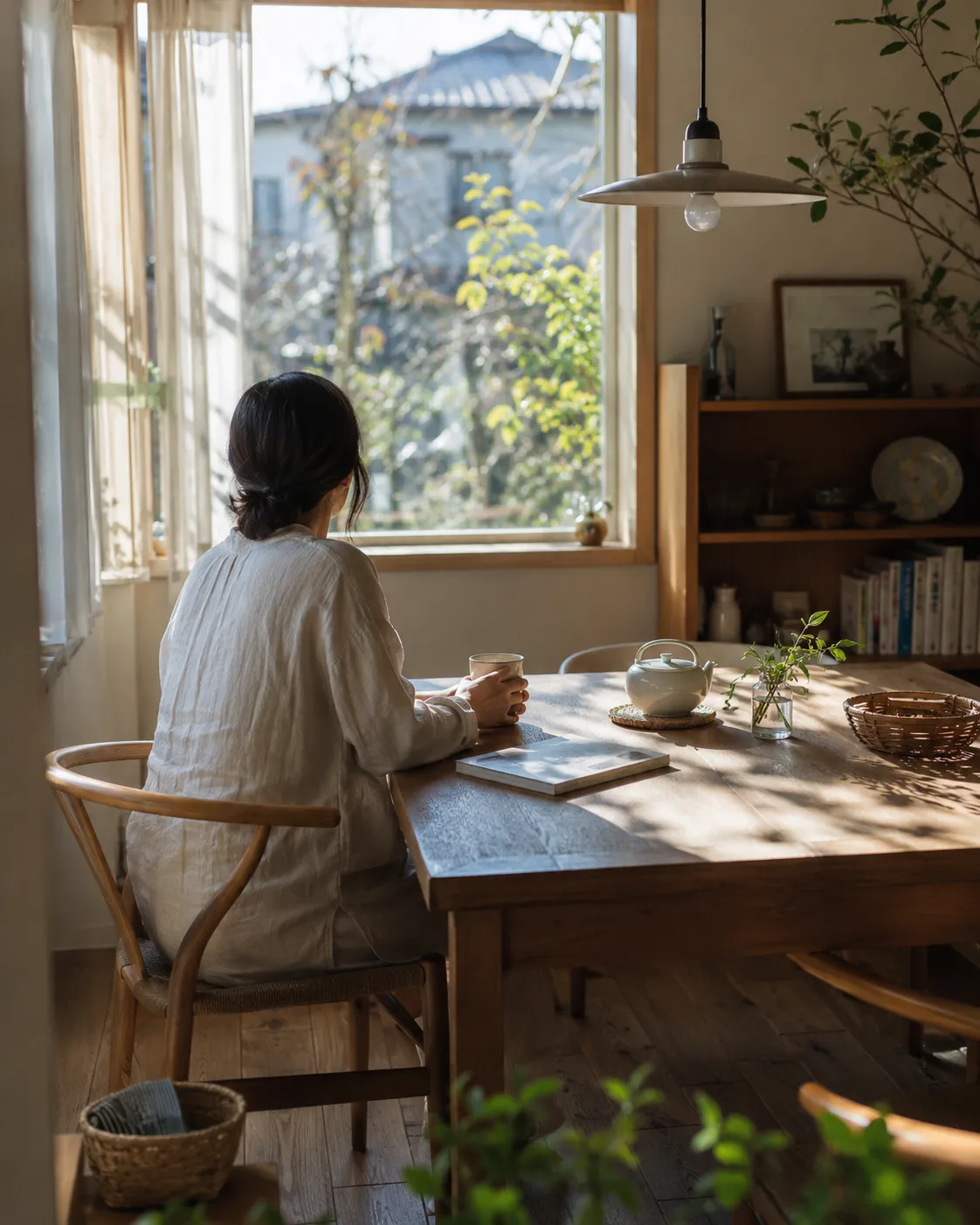 やわらかな光の中で子どもと過ごす、何気ない暮らしのひととき